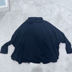 Hail3y23 Black Turtleneck Poncho, size S/M